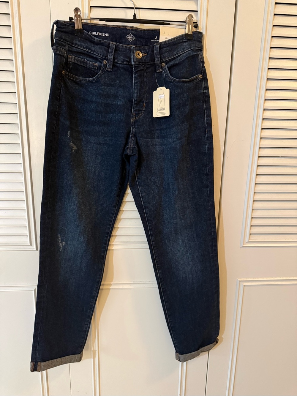 St. John's Bay Dark Blue Boyfriend Jeans